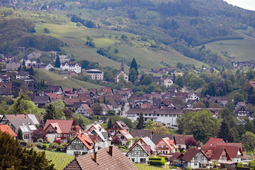Fototapeta na wymiar Blick auf Sasbachwalden
