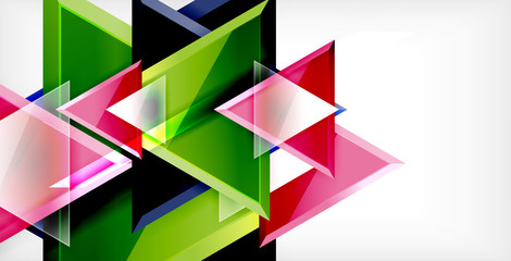 Triangle abstract background