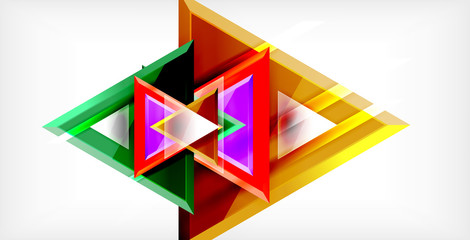 Triangle abstract background