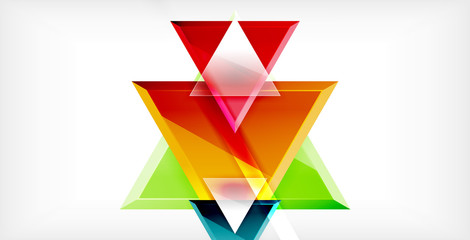 Triangle abstract background