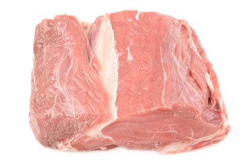 Veal on a white background