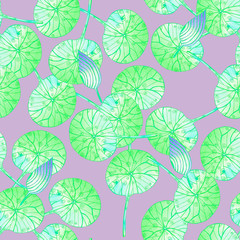 Pattern with leaves