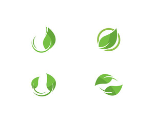 Eco Tree Leaf Logo template