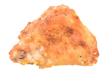 Fried chicken on a white background