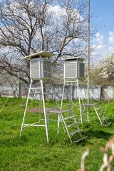 Device meteorology meteorological station weather blue sky sun greens old sunlight good