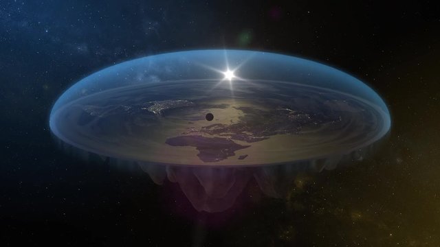 Flat Earth Diagram Spin Loopable Night
