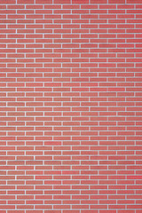 Red Brick wall for background or texture. Old red brick wall texture background