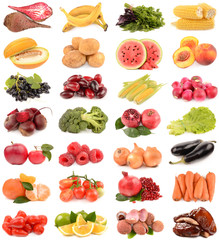 collection of fruits and vegetables