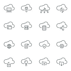 Cloud Technology Icon Set