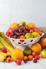 A variety of fresh fruits