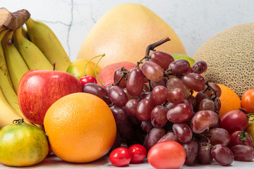 A variety of fresh fruits