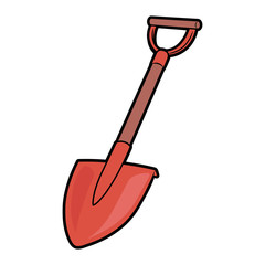 Shovel with handle