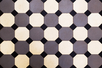 Ceramic tile.Mosaic, ceramic tiles with classic pattern. Texture.