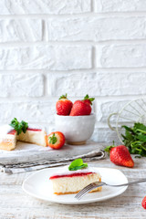Strawberry Portioned Cheesecake