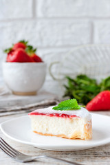 Strawberry Portioned Cheesecake