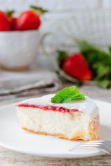 Strawberry Portioned Cheesecake