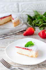 Strawberry Portioned Cheesecake