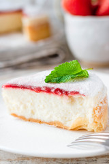 Strawberry Portioned Cheesecake