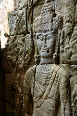 Fototapeta na wymiar Bayon ruins in Cambodia.