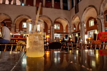 cocktail drink in luxury bar