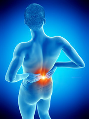 3d rendered medically accurate illustration of a man having a backache