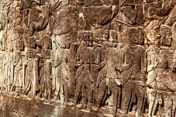 Bayon ruins in Cambodia.