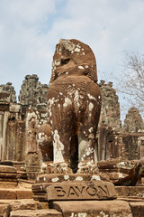 Fototapeta premium Bayon ruins in Cambodia.