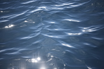 sea water abstract background waves / blue background, nature wet ocean water with ripples