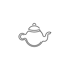 Teapot icon vector