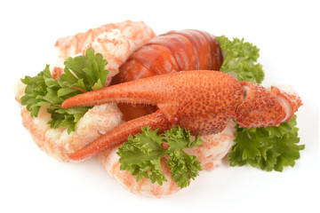 boiled crawfish
