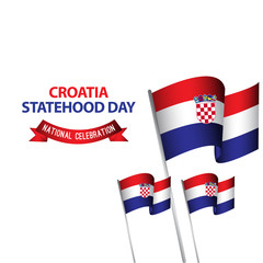 Croatia Statehood Day National Celebration Vector Template Design Illustration