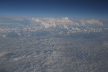 Naklejka premium Aerial view of clouds