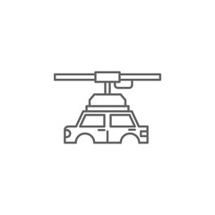 Industry flat, conveyor, industrial, automation, machine, car icon