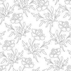 Pencil artwork vector stencil seamless pattern background. Perfect use for wallpaper, gift-wrap, fabric, scrap-booking and on many more surfaces.