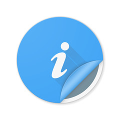 i Info support sign button illustration