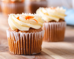 Carrot Cupcakes With Cream Cheese Icing
