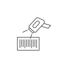 Bar code scanner, mall icon. Element of trade mall icon. Thin line icon for website design and development, app development. Premium icon © Anar