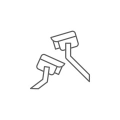 Security camera, mall icon. Element of trade mall icon. Thin line icon for website design and development, app development. Premium icon