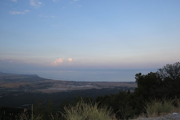 View from Mount Olympus in Greece