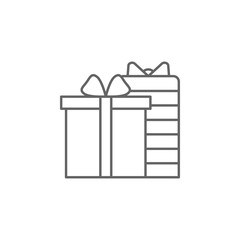 Gift, shop, mall icon. Element of trade mall icon. Thin line icon for website design and development, app development. Premium icon