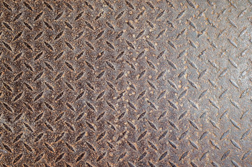 metal diamond plate in brown color