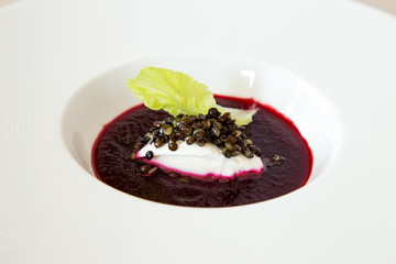Beetroot Soup with Sourcream