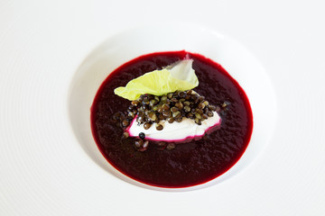 Beetroot Soup with Sourcream 2