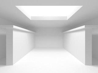 Abstract Modern White Architecture Background