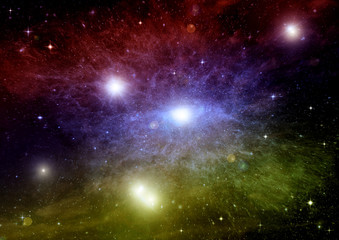 galaxy in a free space