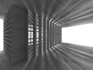 Futuristic White Architecture Design Background