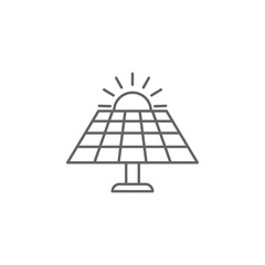 Solar Panel, Holland icon. Element of Holland icon. Thin line icon for website design and development, app development. Premium icon