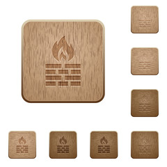 Firewall wooden buttons