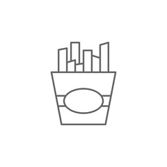 French fries, Holland icon. Element of Holland icon. Thin line icon for website design and development, app development. Premium icon