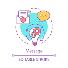 Message concept icon